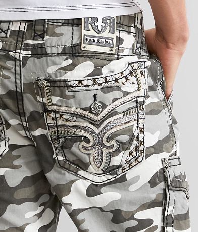 Rock Revival Classic Camo Cargo Short BACK_POCKET