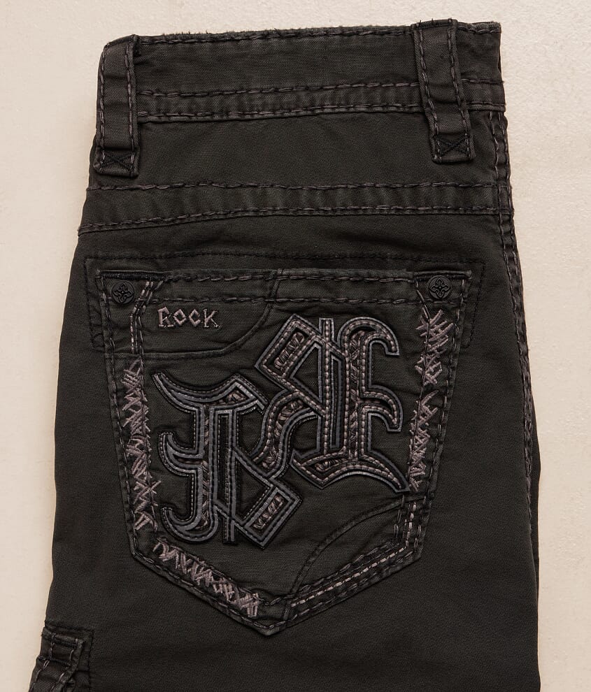 Charcoal Stretch Cargo Short