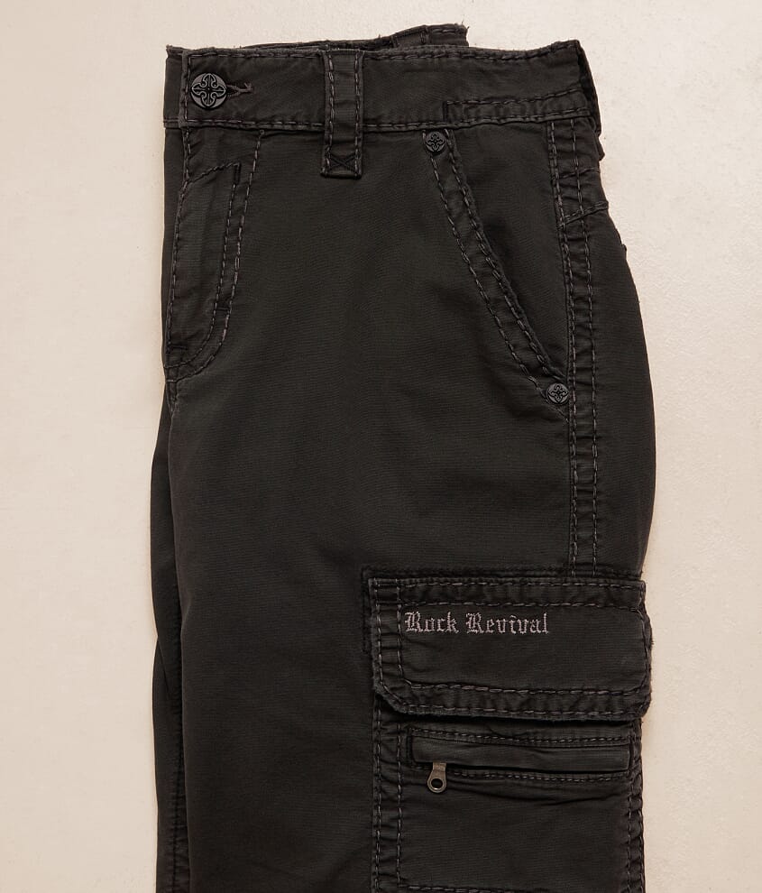 Charcoal Stretch Cargo Short