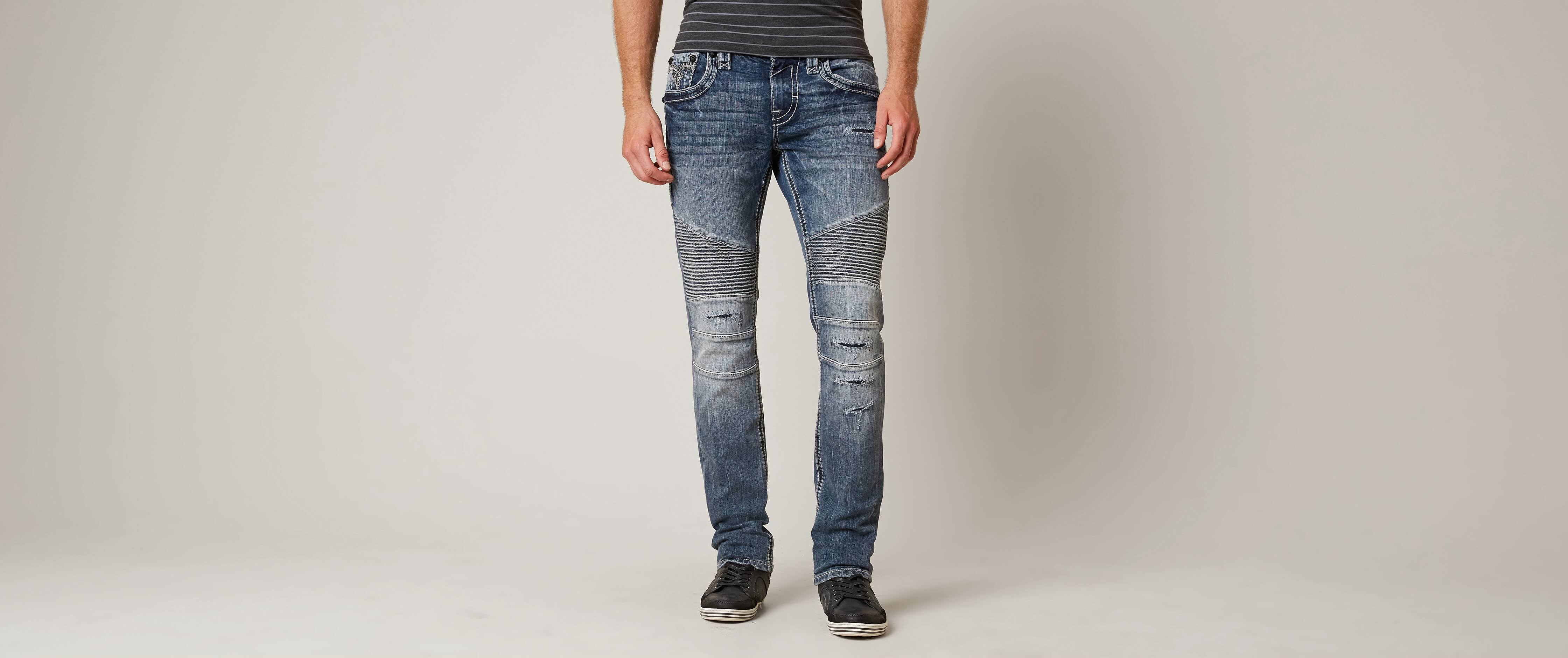 rock revival mens jeans slim straight