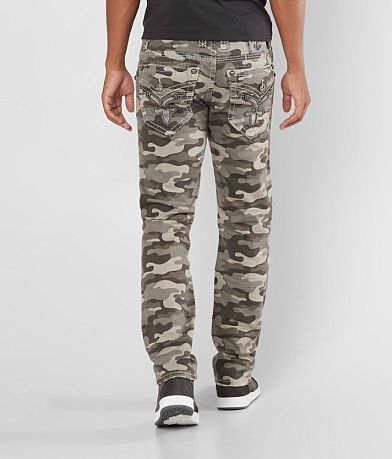 Rock Revival Camoflauge Straight Twill Pant BACK