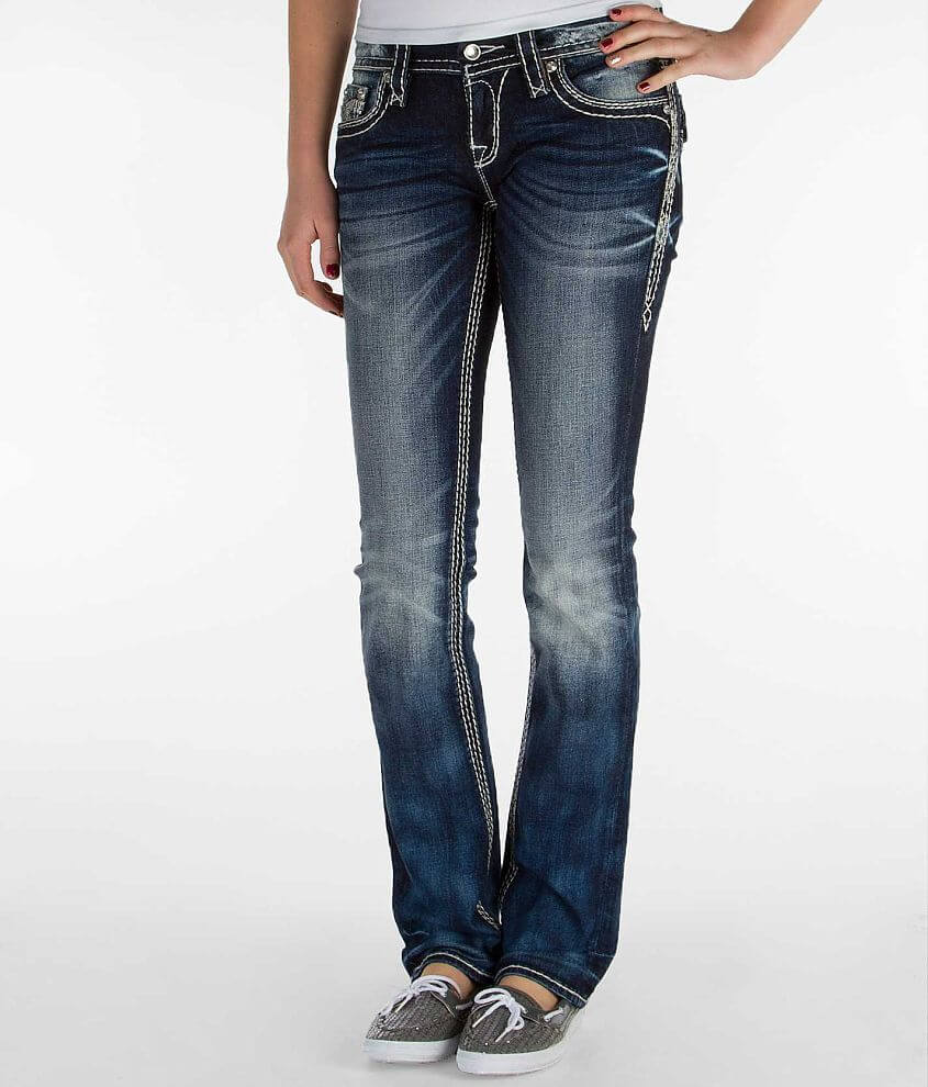 Rock Revival Berry Straight Stretch Jean front view