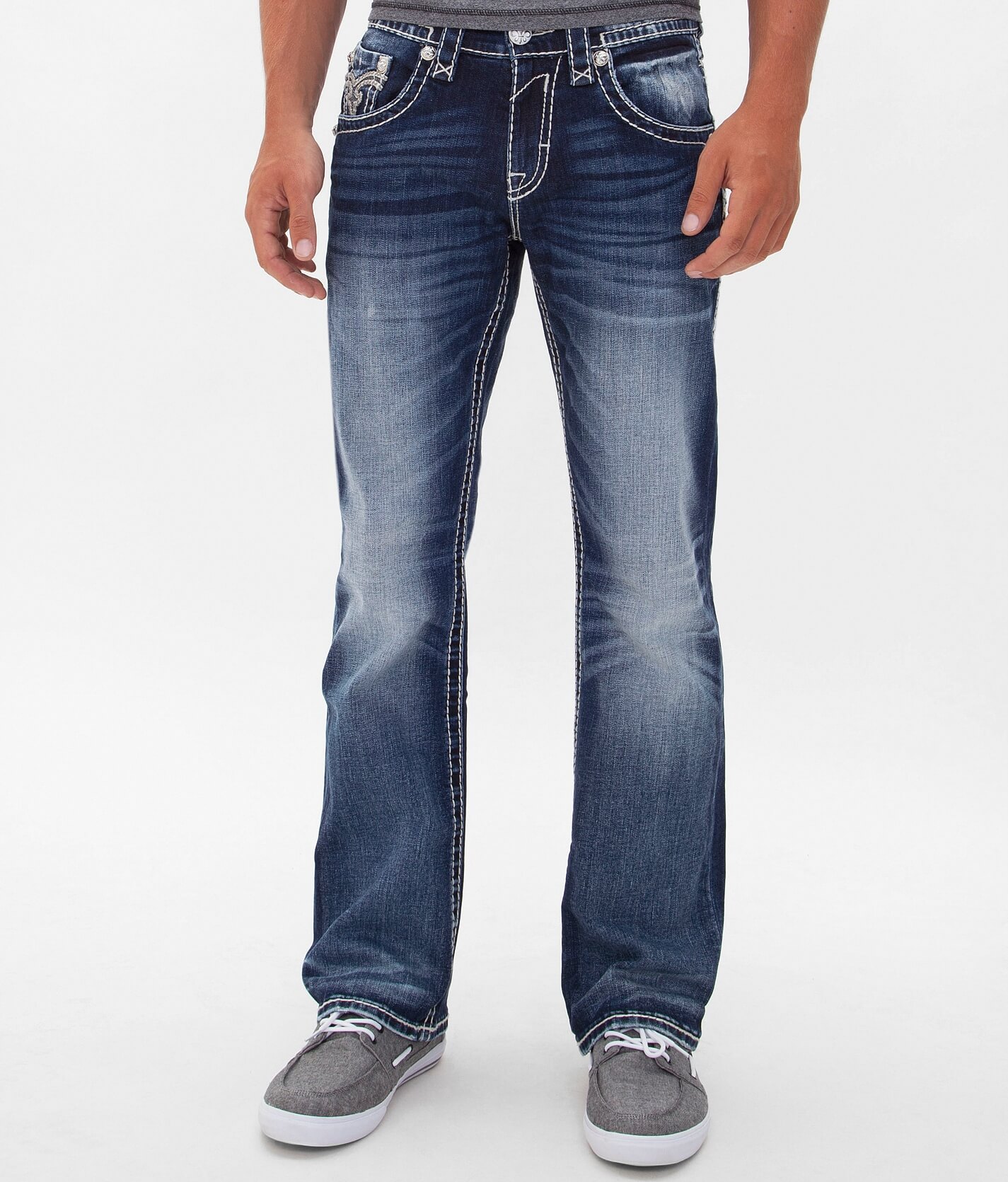 rock revival mens jeans buckle