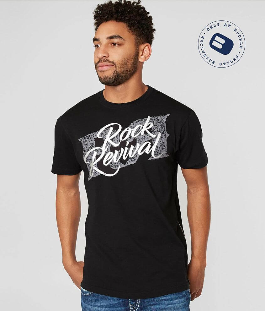 Rock Revival Atlas TShirt Men's TShirts in Black Buckle