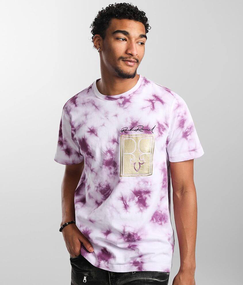 Rock Revival Delos T-Shirt - Men's T-Shirts in Purple Tie Dye