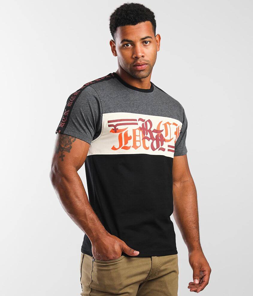Rock Revival Barela T-Shirt - Men's T-Shirts in Black Grey Khaki | Buckle