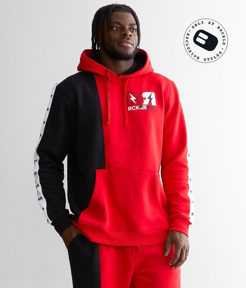 Red best sale hooded jumper