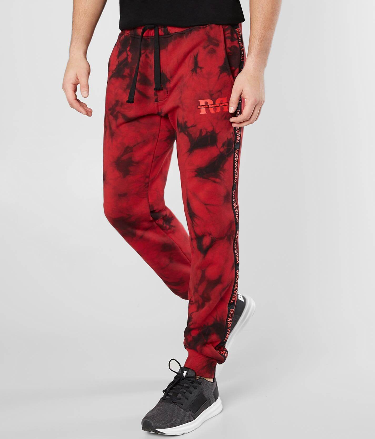 black and red rock revival jeans