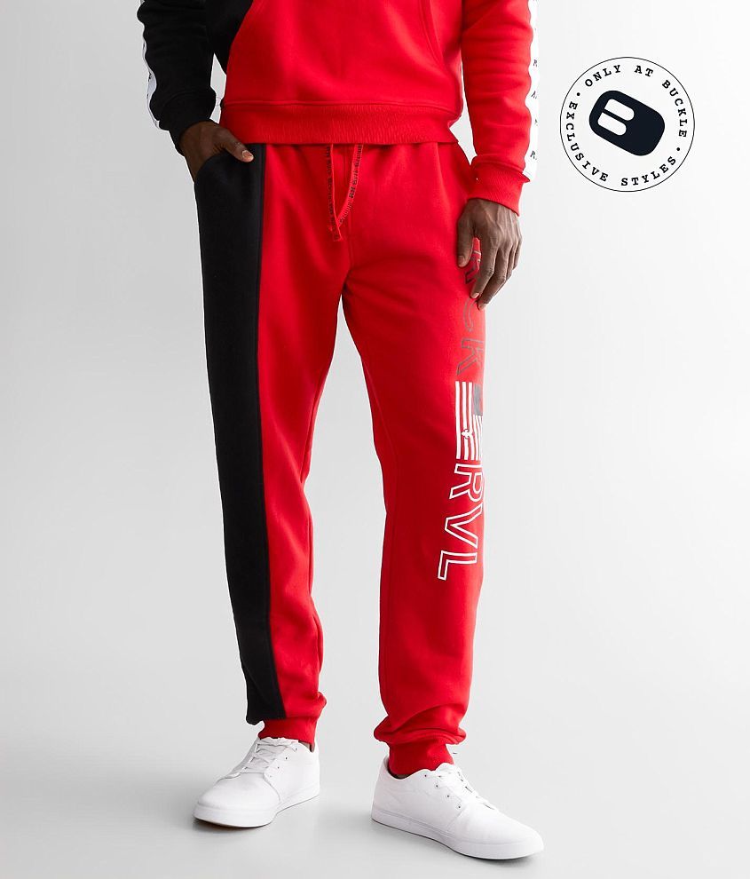 Rock Revival Tyree Jogger - Men's Pants in Red Black | Buckle