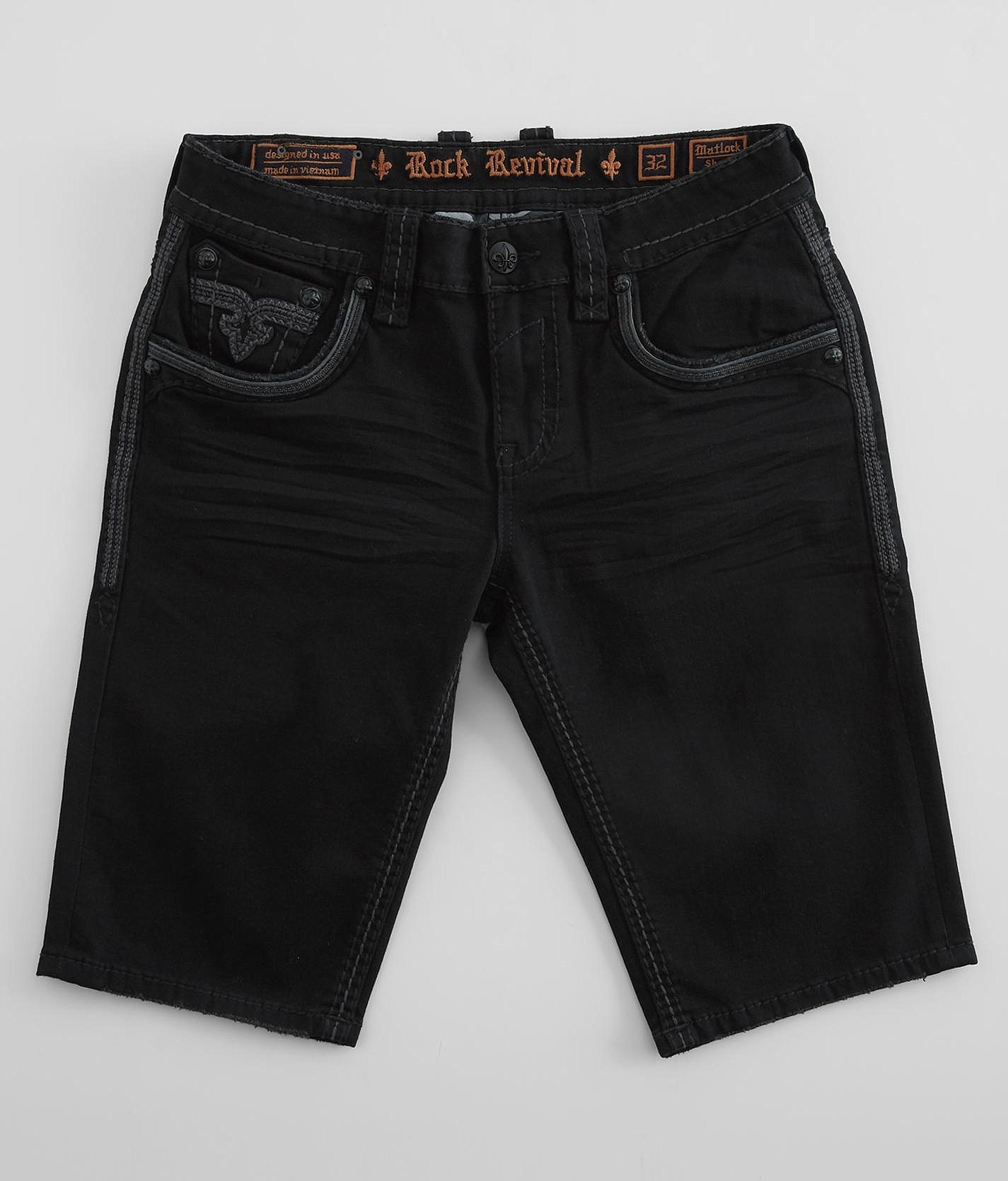 buckle men's rock revival shorts