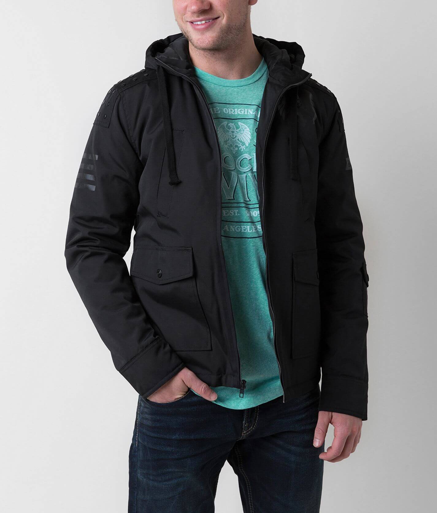 Rock Revival Black Jacket - Men's Coats/Jackets in Black | Buckle