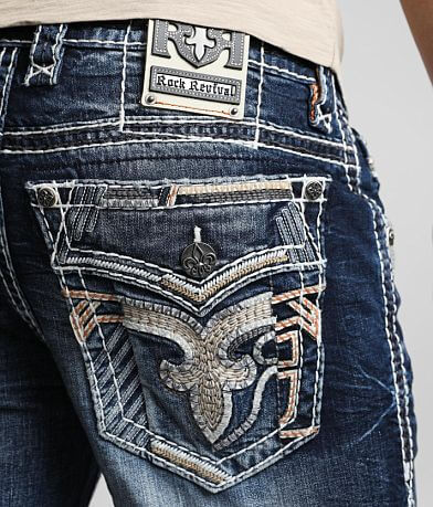 Rock Revival Rayden Stretch Short BACK_POCKET