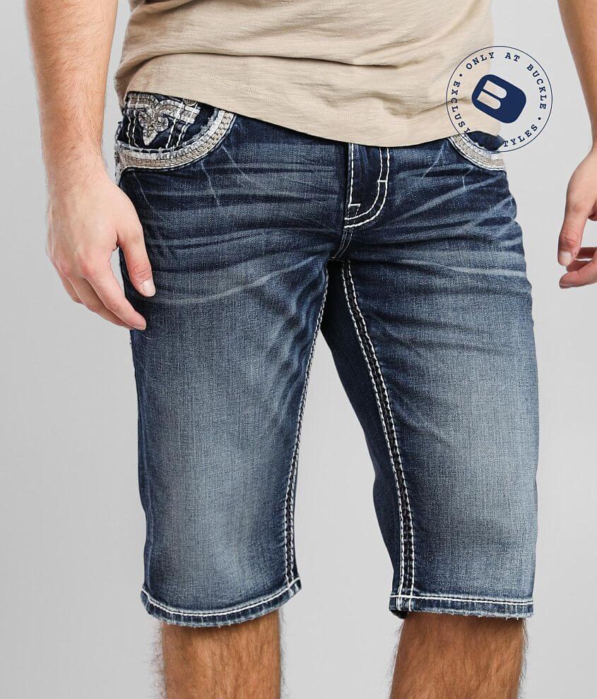 Rock revival jean shorts hot sale mens