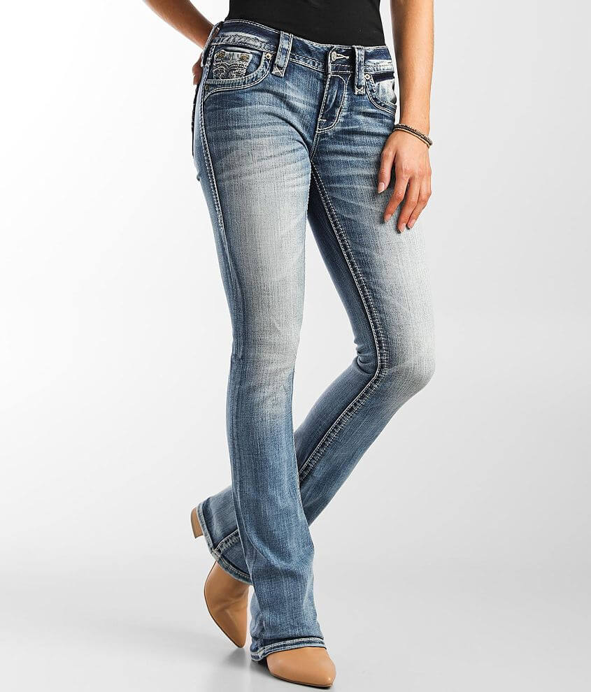 Rock Revival Gardenia Mid-Rise Boot Stretch Jean front view