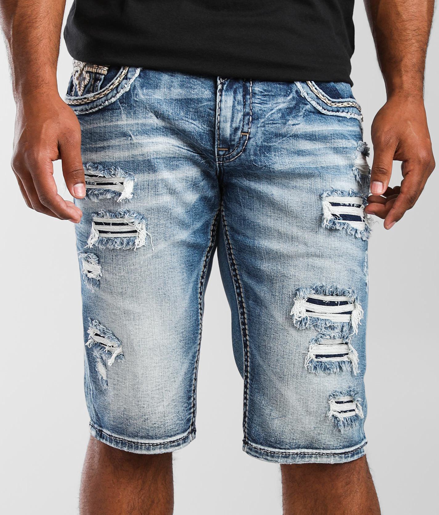buckle men's rock revival shorts