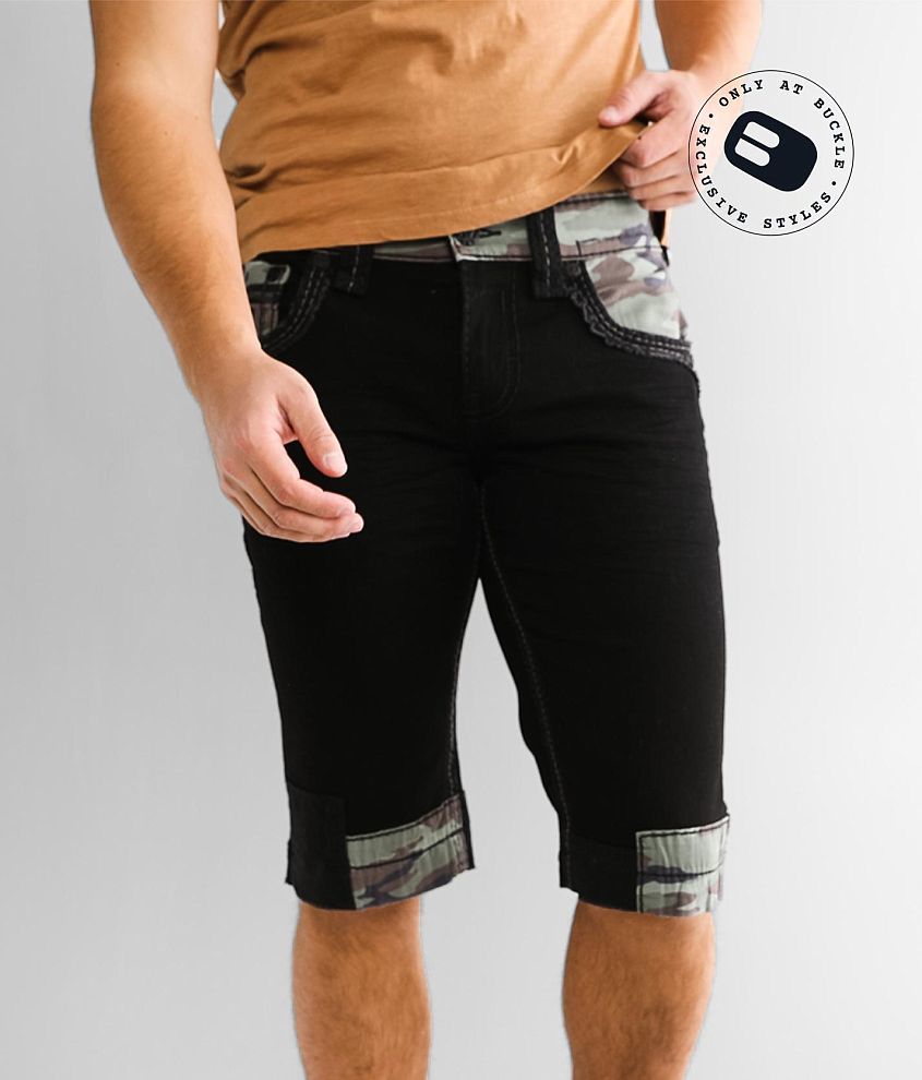 Rock Revival Fincher Camo Stretch Short front view