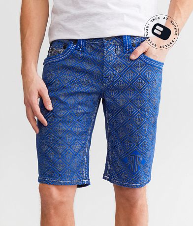 Rock Revival Foliage 12" Stretch Short front view