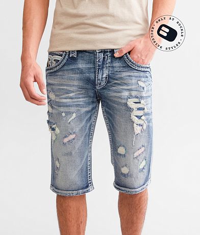 Men s Jean Shorts Denim Shorts Buckle