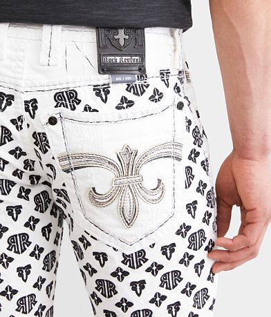 Rock Revival Jaymin 14&quot; Stretch Short back pocket view