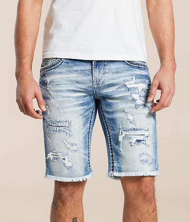 Rock Revival Nyjah 12" Stretch Short front view