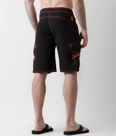 Rock Revival Solid Stretch Boardshort back view
