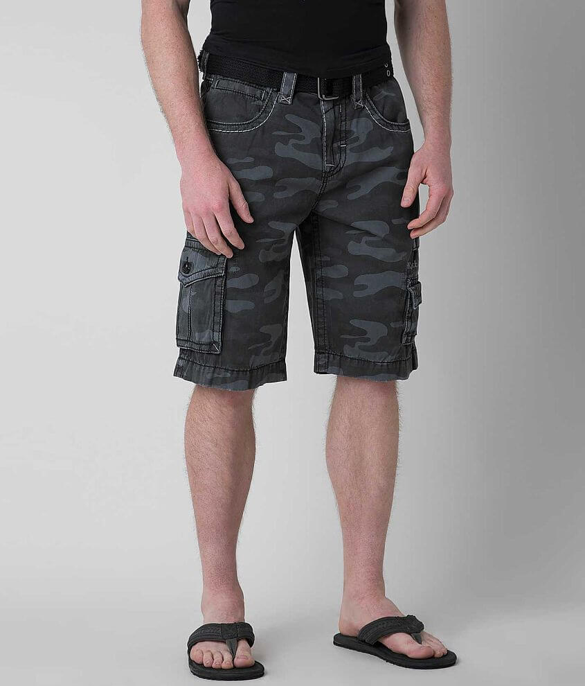 Rock Revival Camo Cargo Short front view