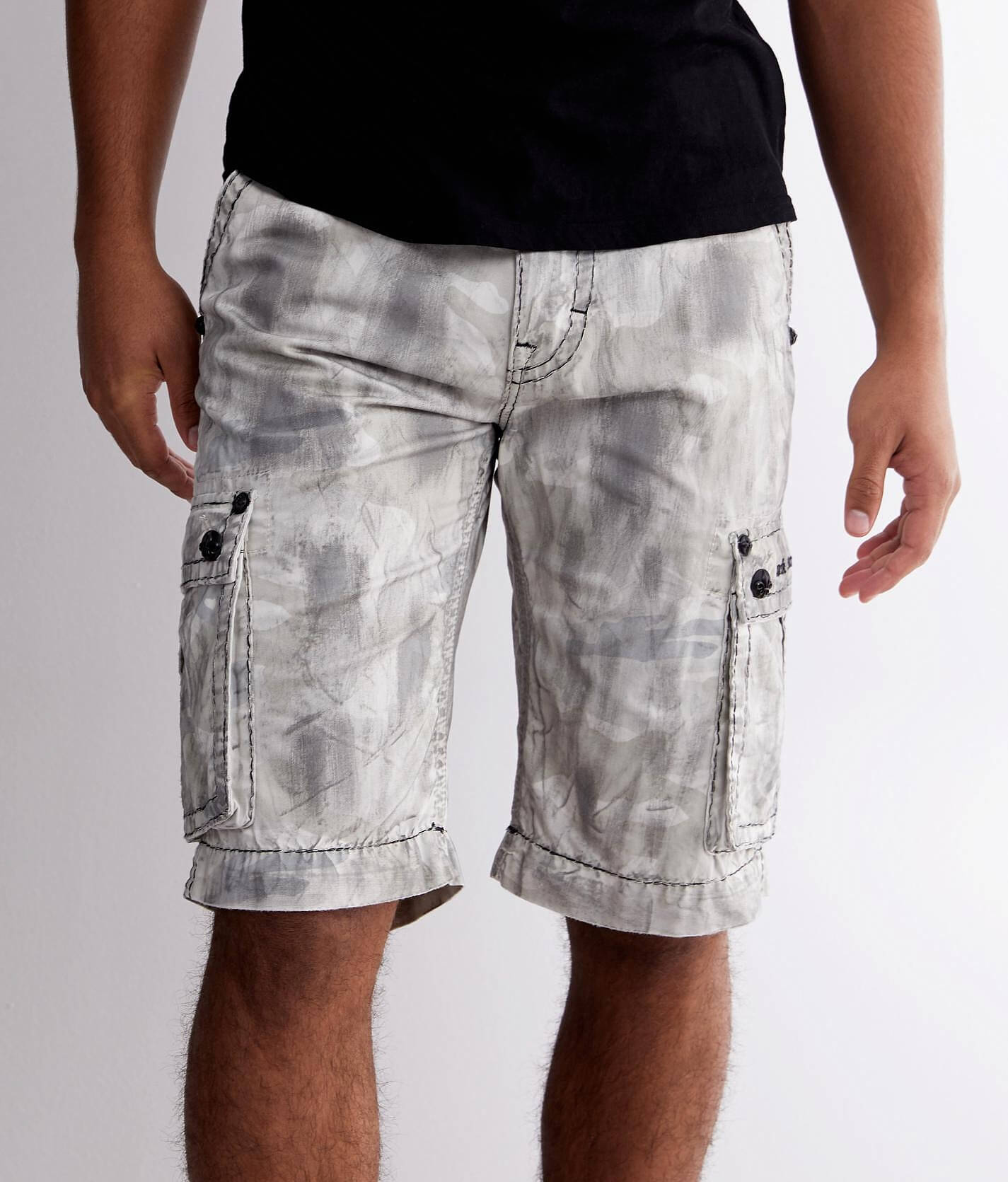 buckle men's rock revival shorts