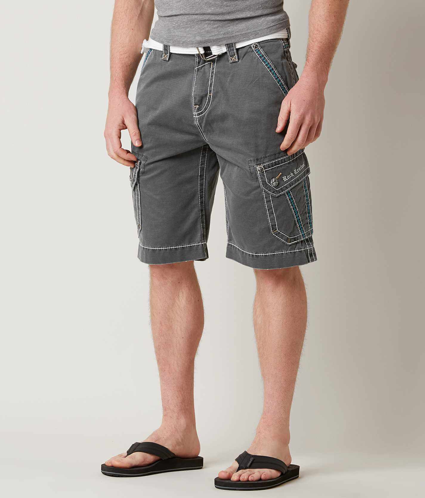 buckle men's rock revival shorts