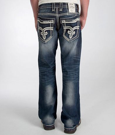 Rock Revival Jason Relaxed Straight Jean back view