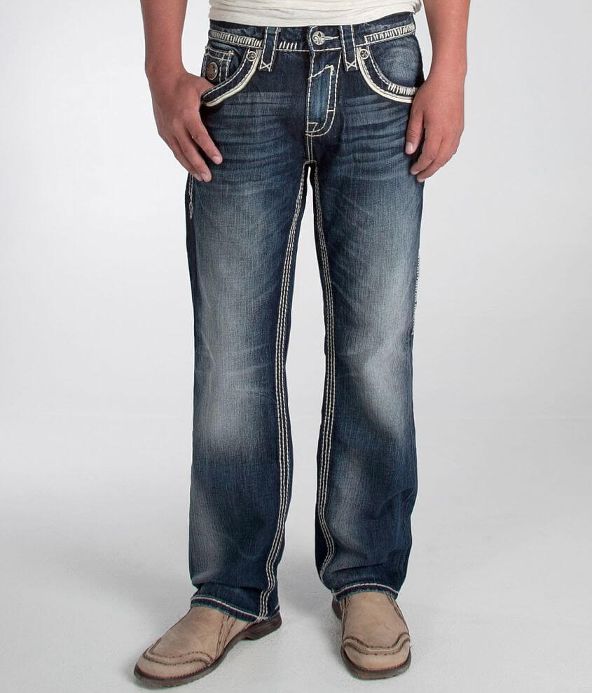 Rock Revival Jason Relaxed Straight Jean front view