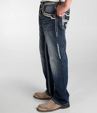 Rock Revival Jason Relaxed Straight Jean full left side view