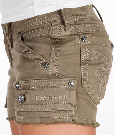 Rock Revival Copper Stretch Short LEFT_DETAIL