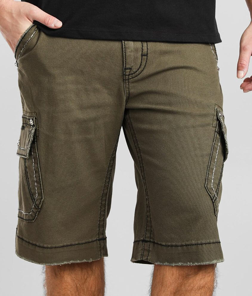 Rock Revival Classic Cargo Stretch Short - Men's Shorts in Olive | Buckle