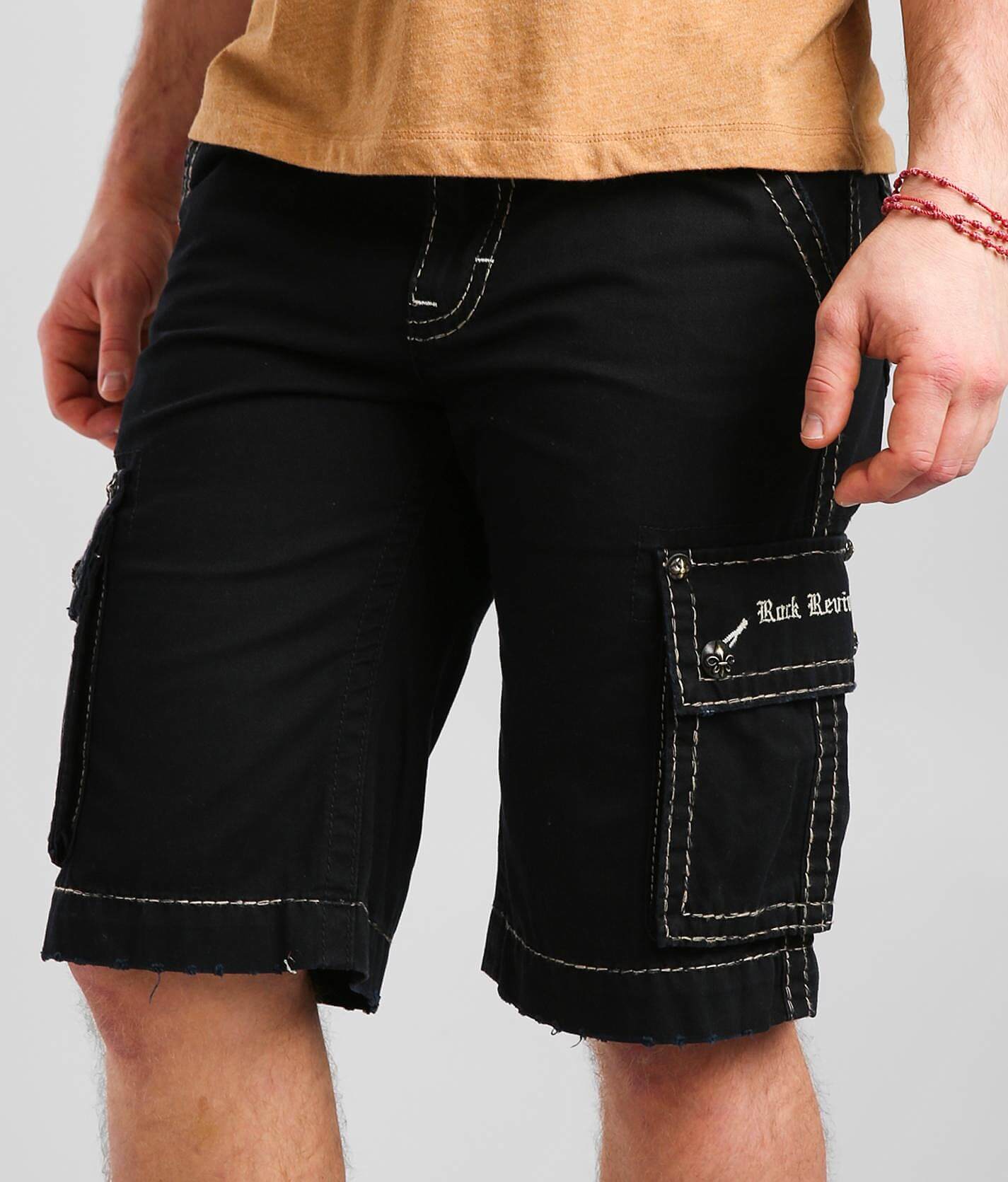 Rock Revival Classic Cargo Short - Men's Shorts in Black | Buckle