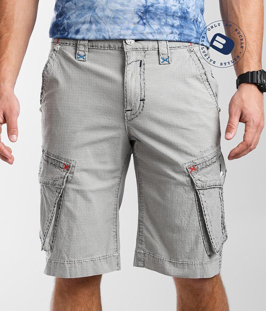 Rock Revival Classic Cargo Stretch Short Men S Shorts In Grey Buckle