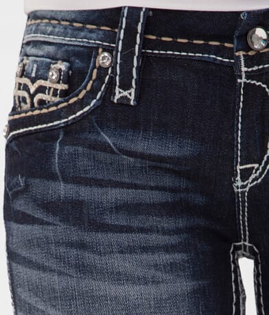 Rock Revival Clover Boot Stretch Jean front pocket view