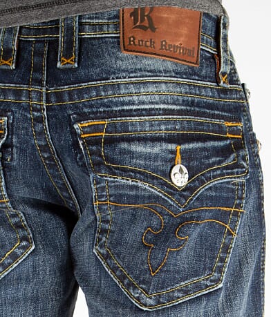 Rock Revival Evan Alt Straight Jean back pocket view
