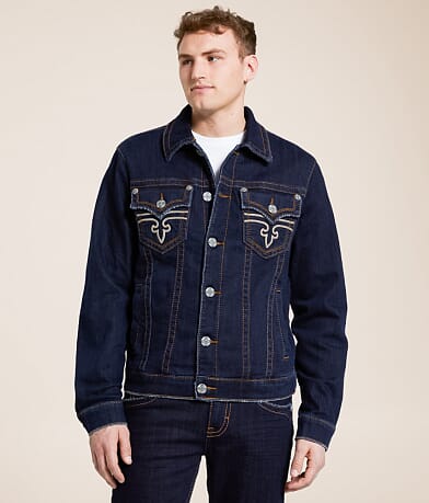 Rock Revival Jegor Denim Stretch Jacket front view