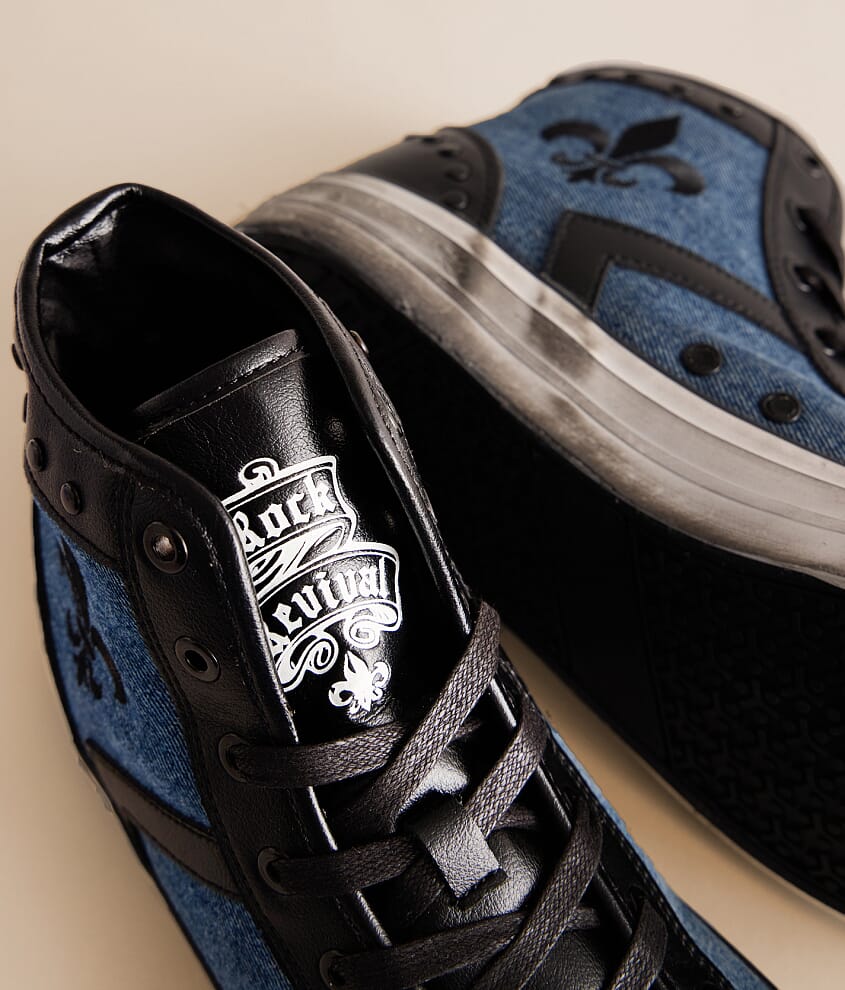 Riff Denim Leather Sneaker