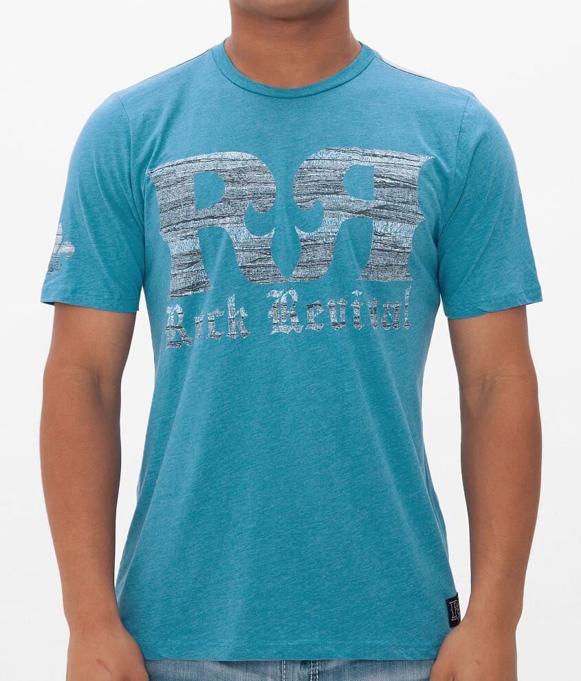 Rock Revival Double R Woodgrain T-Shirt front view