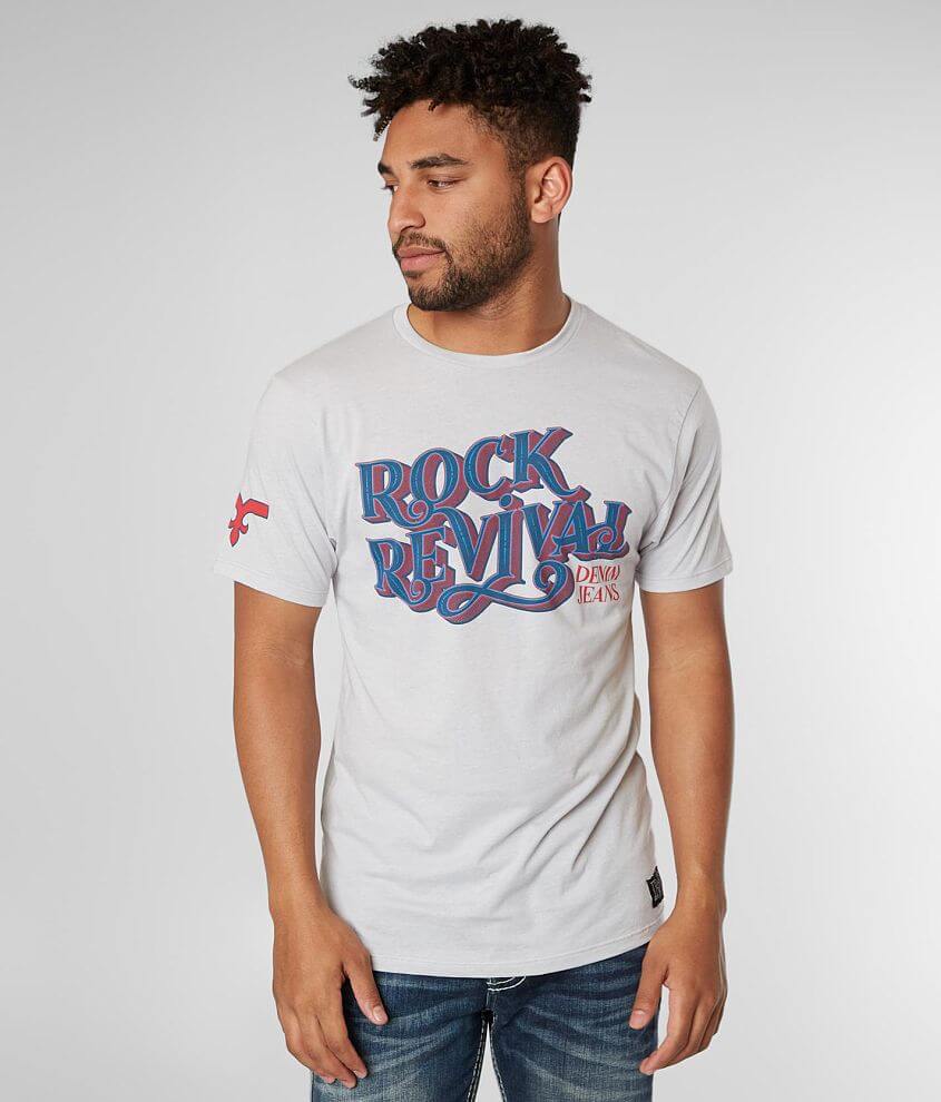 Rock Revival Reed T-Shirt - Men's T-Shirts in Heather Grey | Buckle