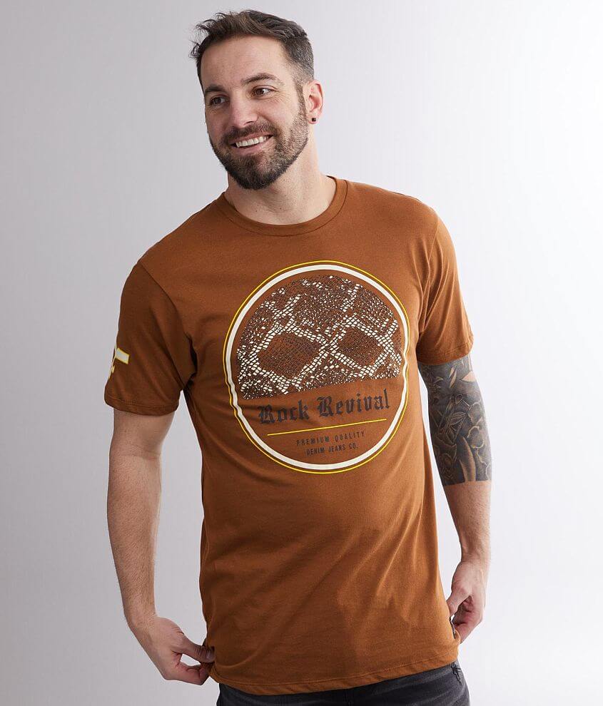 Rock Revival Hadley T-Shirt - Men's T-Shirts in Brown | Buckle