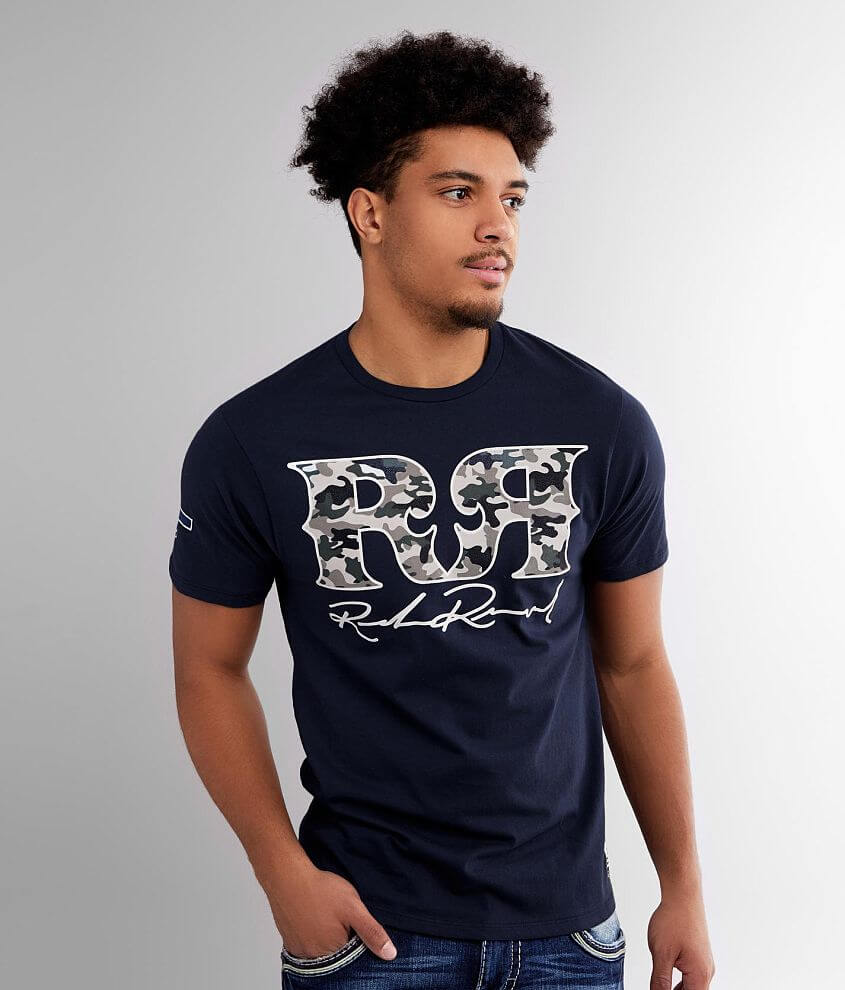 Rock Revival Lamont T-Shirt - Men's T-Shirts in Navy | Buckle