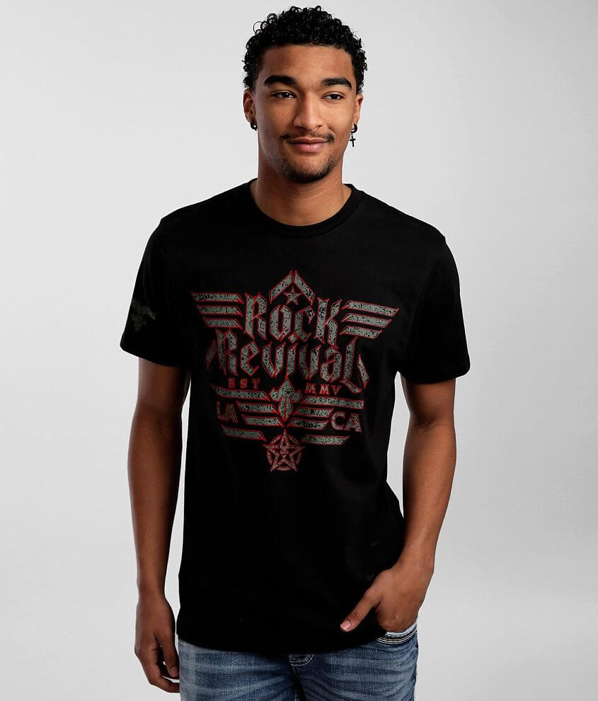 Rock Revival Louis T-Shirt - Men's T-Shirts in Black | Buckle