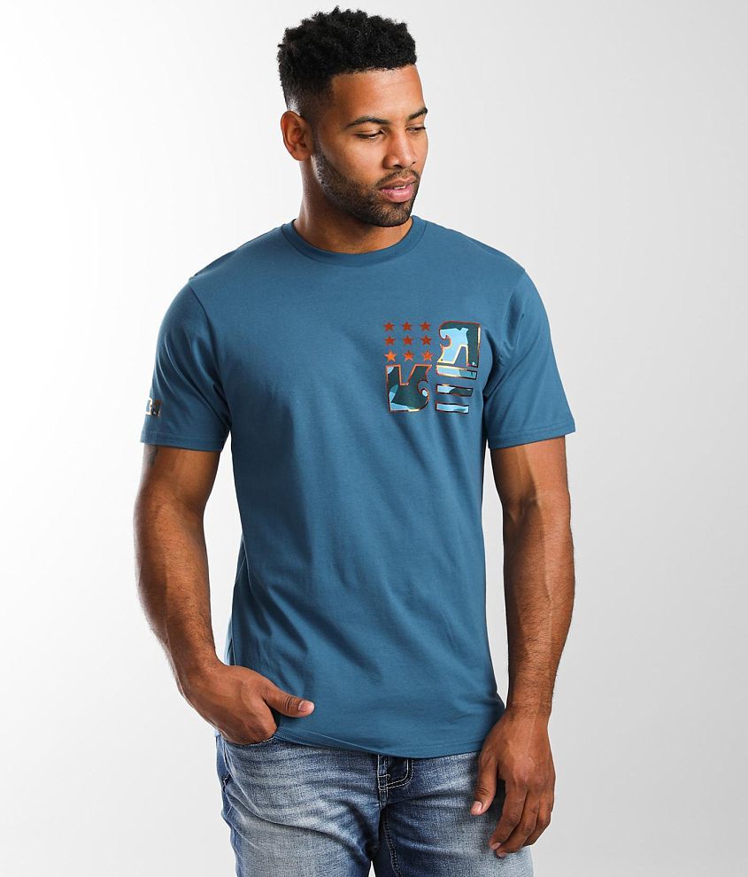 Rock Revival Micalet T-Shirt - Men's T-Shirts in Blue | Buckle