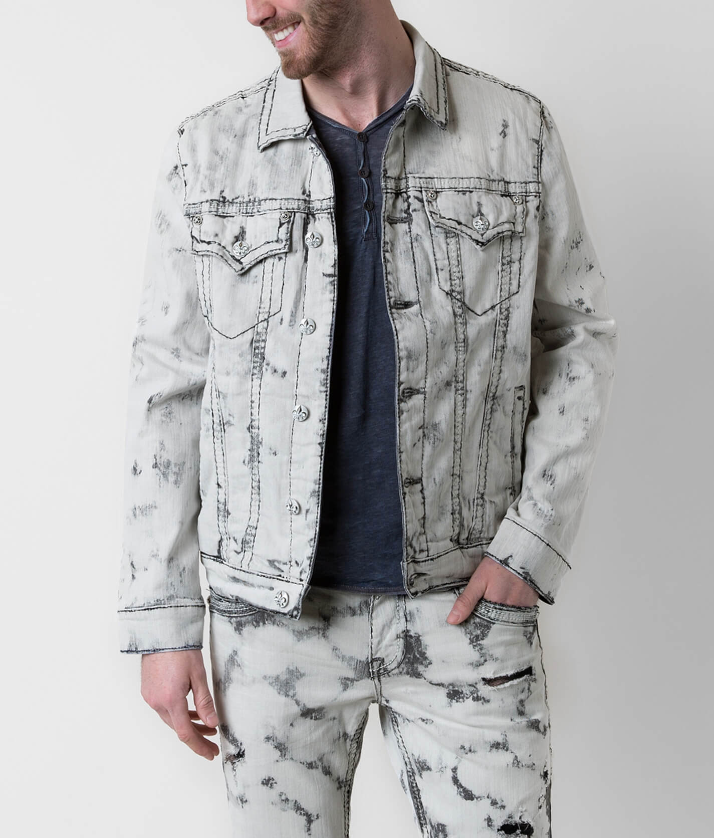 white rock revival jean jacket