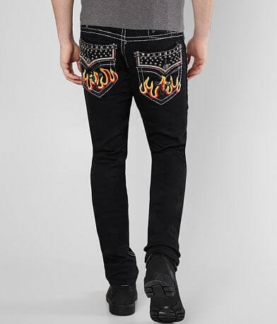 Rock Revival Quince Biker Stretch Jean BACK