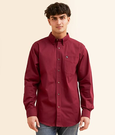 Rock Revival Solid Stretch Shirt front view
