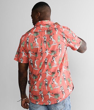 Psycho Tuna&#8482; Hawaiian Hula Girl Shirt BACK