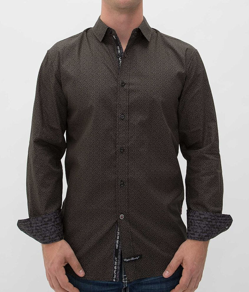 English Laundry Printed Shirt - Men's Shirts in Brown | Buckle